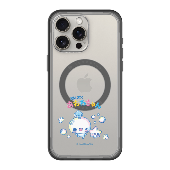 スリムプロテクションプレミアムケース with MagSafe［ ぷくぷくあわわちゃん - 仲良し ］