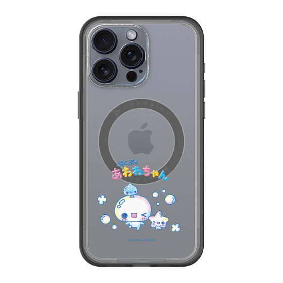 スリムプロテクションプレミアムケース with MagSafe［ ぷくぷくあわわちゃん - 仲良し ］