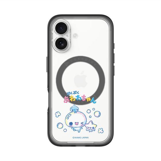 スリムプロテクションプレミアムケース with MagSafe［ ぷくぷくあわわちゃん - 仲良し ］
