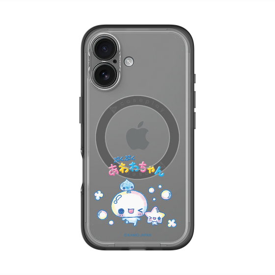 スリムプロテクションプレミアムケース with MagSafe［ ぷくぷくあわわちゃん - 仲良し ］
