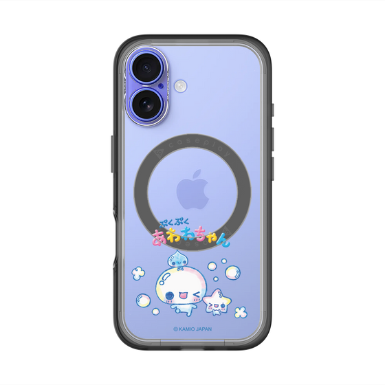 スリムプロテクションプレミアムケース with MagSafe［ ぷくぷくあわわちゃん - 仲良し ］