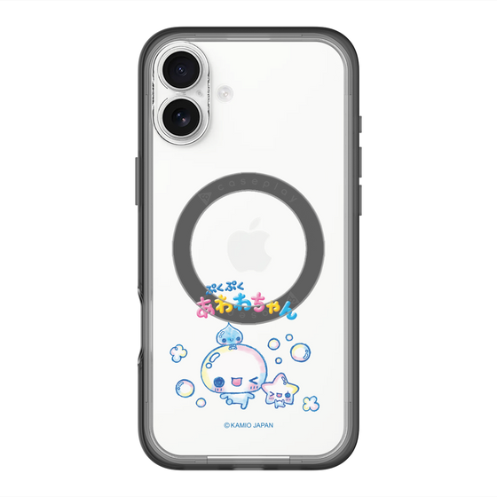 スリムプロテクションプレミアムケース with MagSafe［ ぷくぷくあわわちゃん - 仲良し ］