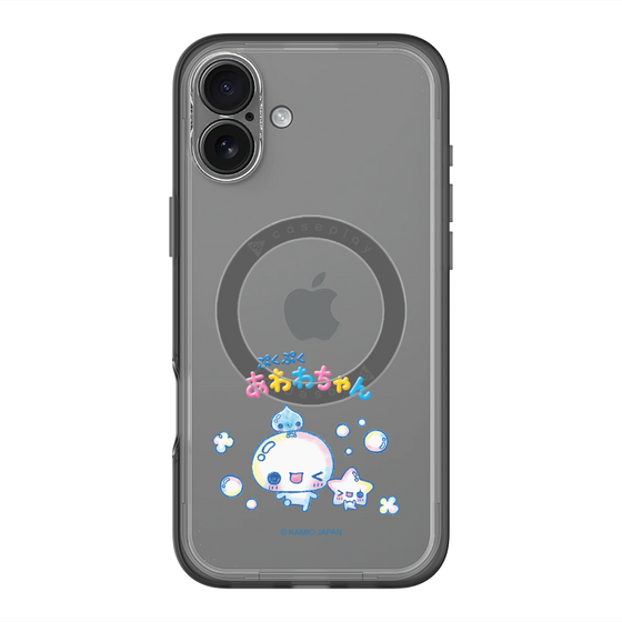 スリムプロテクションプレミアムケース with MagSafe［ ぷくぷくあわわちゃん - 仲良し ］