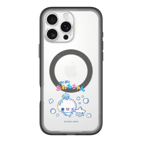 スリムプロテクションプレミアムケース with MagSafe［ ぷくぷくあわわちゃん - 仲良し ］