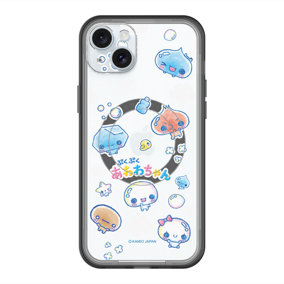 スリムプロテクションプレミアムケース with MagSafe［ ぷくぷくあわわちゃん - ステッカー ］