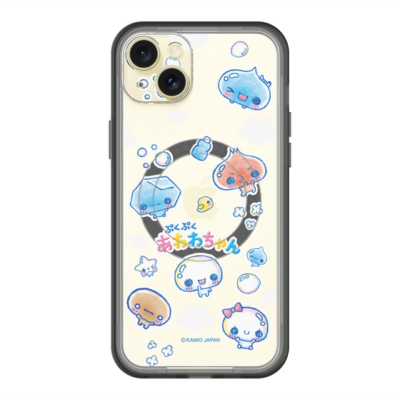 スリムプロテクションプレミアムケース with MagSafe［ ぷくぷくあわわちゃん - ステッカー ］