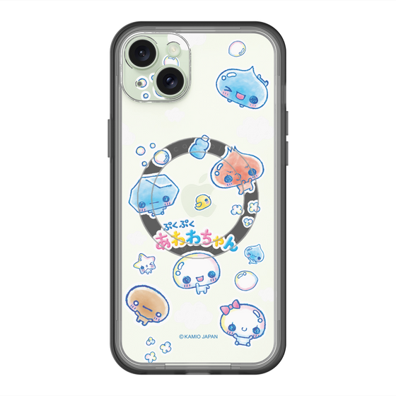 スリムプロテクションプレミアムケース with MagSafe［ ぷくぷくあわわちゃん - ステッカー ］
