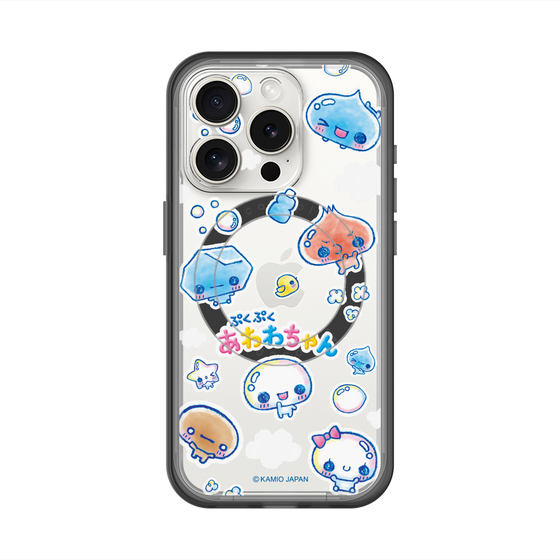 スリムプロテクションプレミアムケース with MagSafe［ ぷくぷくあわわちゃん - ステッカー ］