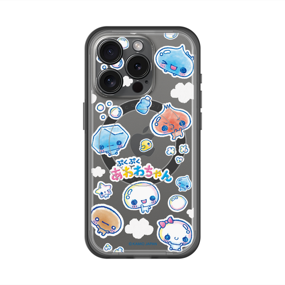 スリムプロテクションプレミアムケース with MagSafe［ ぷくぷくあわわちゃん - ステッカー ］