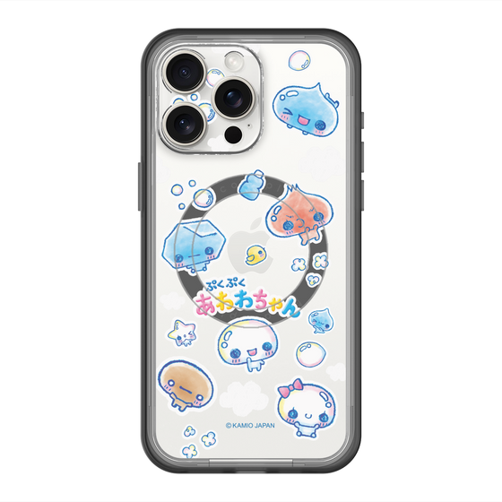 スリムプロテクションプレミアムケース with MagSafe［ ぷくぷくあわわちゃん - ステッカー ］