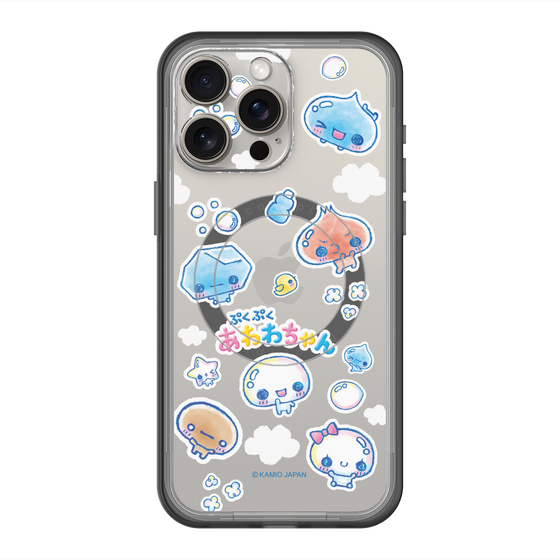 スリムプロテクションプレミアムケース with MagSafe［ ぷくぷくあわわちゃん - ステッカー ］