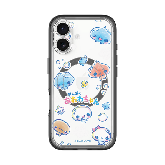 スリムプロテクションプレミアムケース with MagSafe［ ぷくぷくあわわちゃん - ステッカー ］