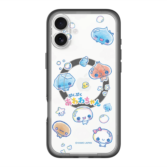 スリムプロテクションプレミアムケース with MagSafe［ ぷくぷくあわわちゃん - ステッカー ］