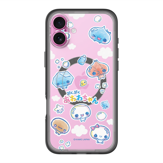 スリムプロテクションプレミアムケース with MagSafe［ ぷくぷくあわわちゃん - ステッカー ］