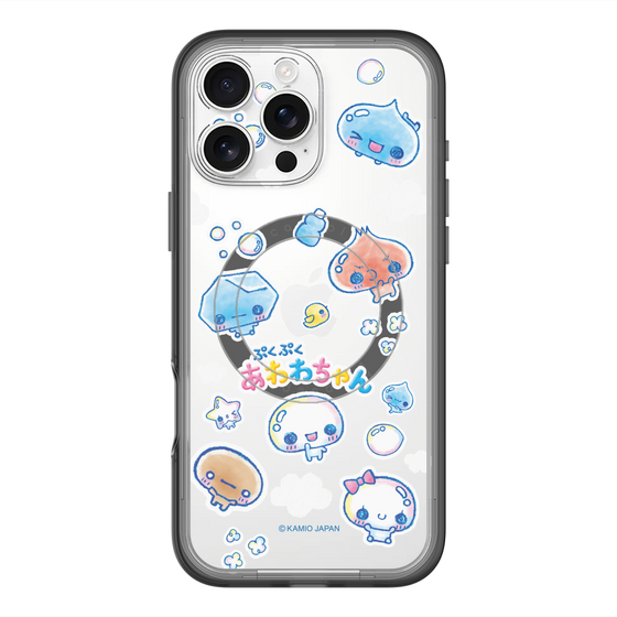 スリムプロテクションプレミアムケース with MagSafe［ ぷくぷくあわわちゃん - ステッカー ］