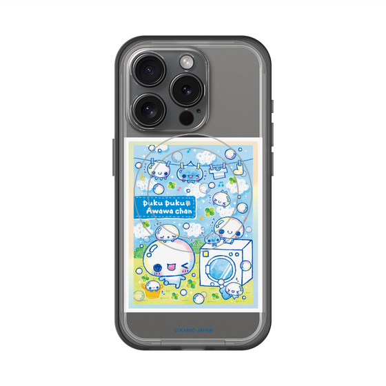 スリムプロテクションプレミアムケース with MagSafe［ ぷくぷくあわわちゃん - ランドリー ］