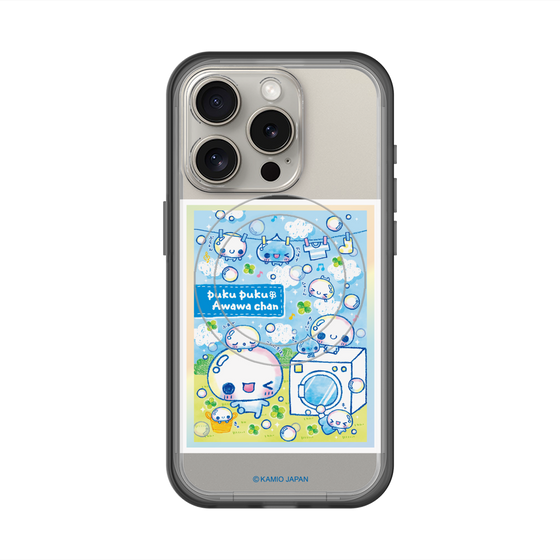 スリムプロテクションプレミアムケース with MagSafe［ ぷくぷくあわわちゃん - ランドリー ］