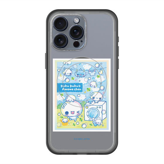 スリムプロテクションプレミアムケース with MagSafe［ ぷくぷくあわわちゃん - ランドリー ］