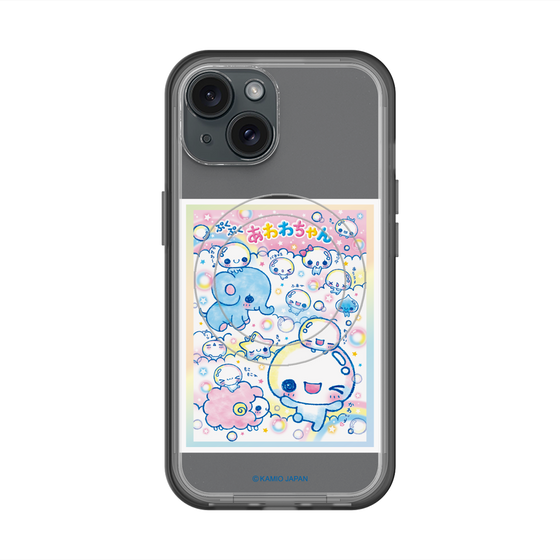 スリムプロテクションプレミアムケース with MagSafe［ ぷくぷくあわわちゃん - お友達 ］