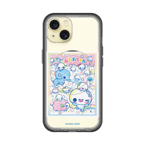 スリムプロテクションプレミアムケース with MagSafe［ ぷくぷくあわわちゃん - お友達 ］