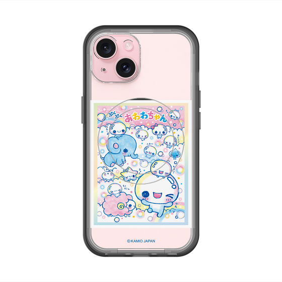 スリムプロテクションプレミアムケース with MagSafe［ ぷくぷくあわわちゃん - お友達 ］