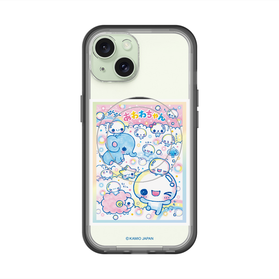 スリムプロテクションプレミアムケース with MagSafe［ ぷくぷくあわわちゃん - お友達 ］