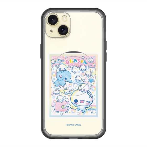スリムプロテクションプレミアムケース with MagSafe［ ぷくぷくあわわちゃん - お友達 ］