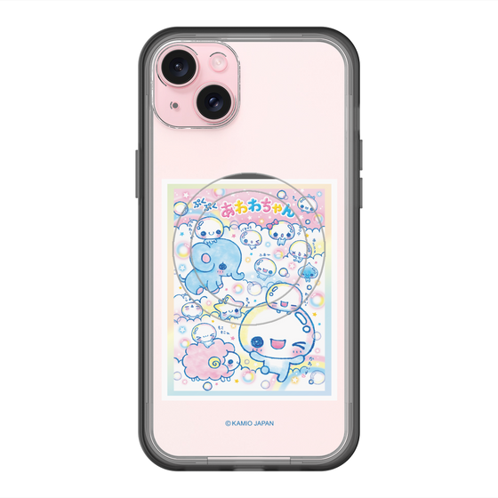 スリムプロテクションプレミアムケース with MagSafe［ ぷくぷくあわわちゃん - お友達 ］