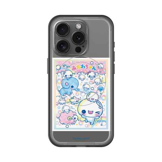 スリムプロテクションプレミアムケース with MagSafe［ ぷくぷくあわわちゃん - お友達 ］