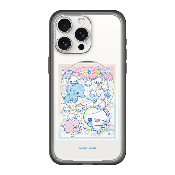 スリムプロテクションプレミアムケース with MagSafe［ ぷくぷくあわわちゃん - お友達 ］