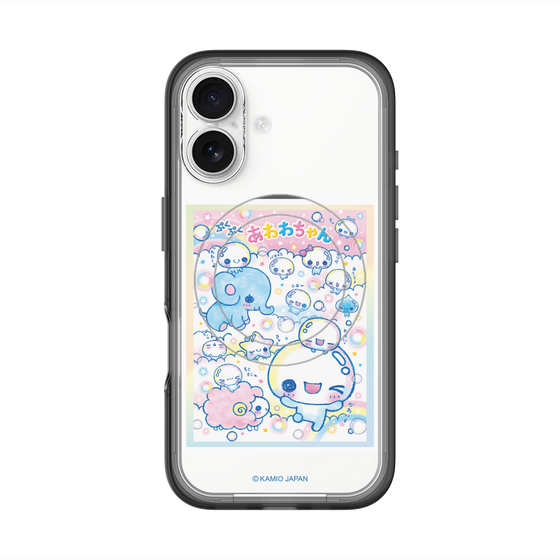 スリムプロテクションプレミアムケース with MagSafe［ ぷくぷくあわわちゃん - お友達 ］