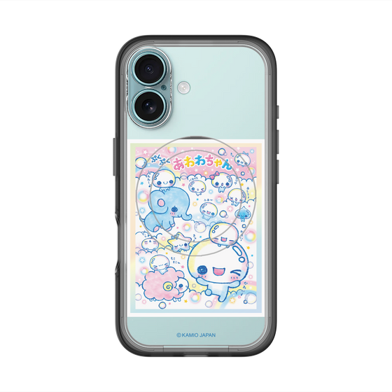 スリムプロテクションプレミアムケース with MagSafe［ ぷくぷくあわわちゃん - お友達 ］