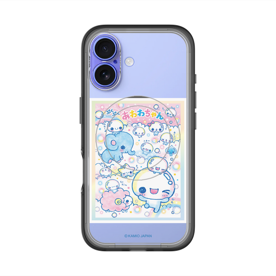 スリムプロテクションプレミアムケース with MagSafe［ ぷくぷくあわわちゃん - お友達 ］