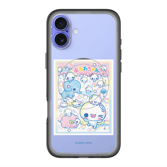 スリムプロテクションプレミアムケース with MagSafe［ ぷくぷくあわわちゃん - お友達 ］