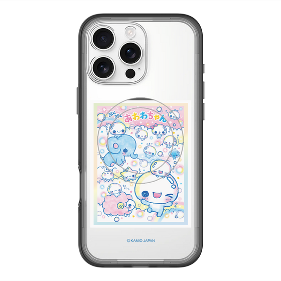 スリムプロテクションプレミアムケース with MagSafe［ ぷくぷくあわわちゃん - お友達 ］
