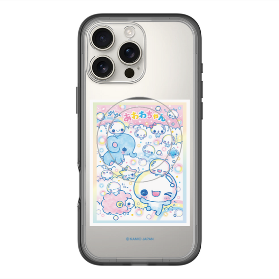 スリムプロテクションプレミアムケース with MagSafe［ ぷくぷくあわわちゃん - お友達 ］