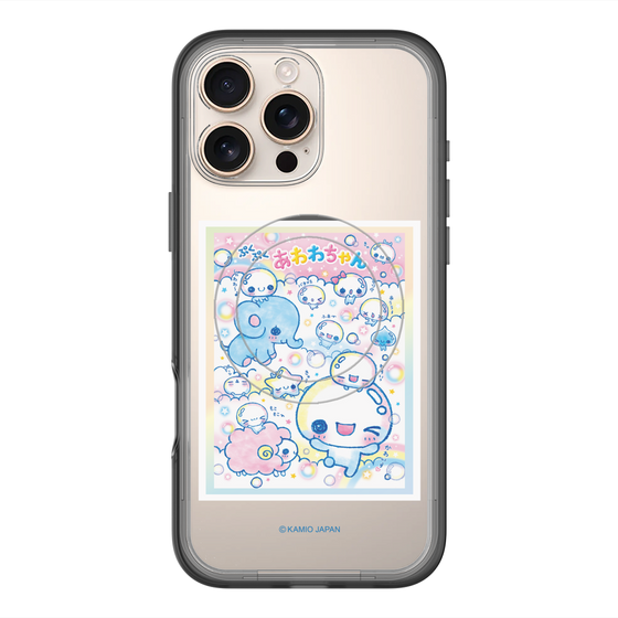 スリムプロテクションプレミアムケース with MagSafe［ ぷくぷくあわわちゃん - お友達 ］