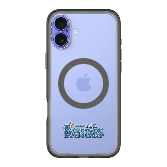 スリムプロテクションプレミアムケース with MagSafe［ 横浜DeNAベイスターズ - チームロゴ - クリア ］
