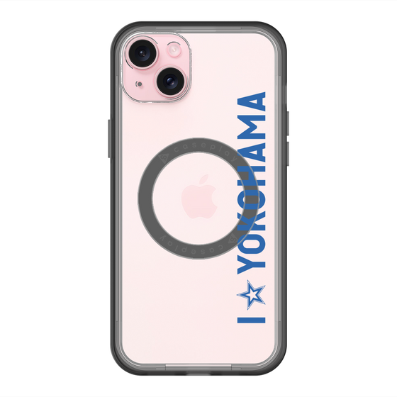 スリムプロテクションプレミアムケース with MagSafe［ 横浜DeNAベイスターズ - I ☆ YOKOHAMA - 縦 ］