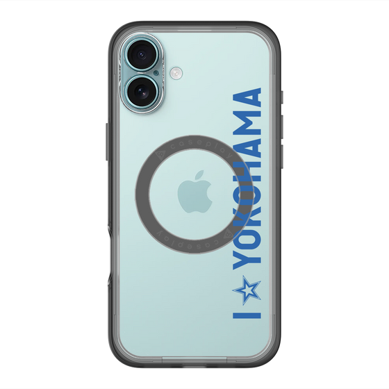 スリムプロテクションプレミアムケース with MagSafe［ 横浜DeNAベイスターズ - I ☆ YOKOHAMA - 縦 ］