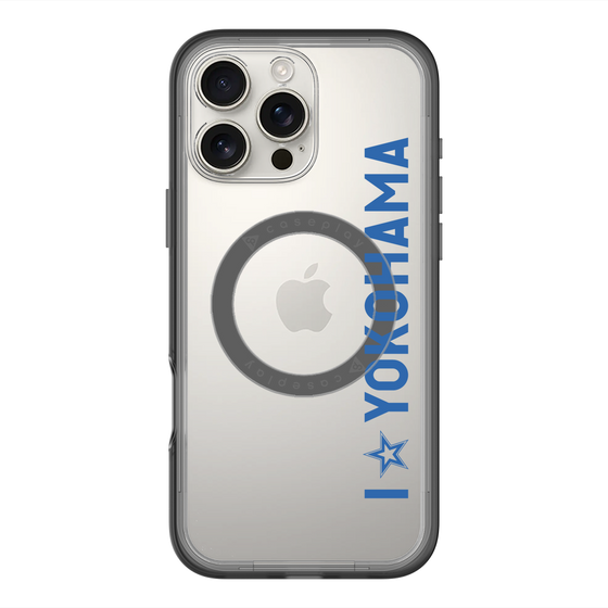 スリムプロテクションプレミアムケース with MagSafe［ 横浜DeNAベイスターズ - I ☆ YOKOHAMA - 縦 ］