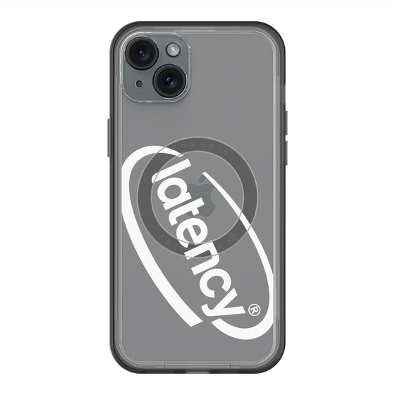 スリムプロテクションプレミアムケース with MagSafe［ LATENCY - Circle logo - Clear ］