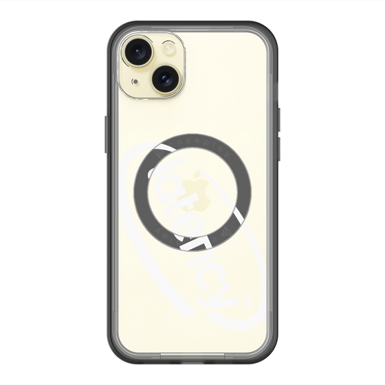 スリムプロテクションプレミアムケース with MagSafe［ LATENCY - Circle logo - Clear ］
