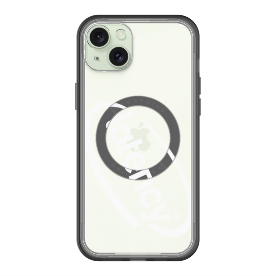 スリムプロテクションプレミアムケース with MagSafe［ LATENCY - Circle logo - Clear ］
