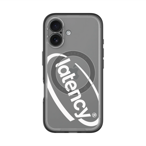 スリムプロテクションプレミアムケース with MagSafe［ LATENCY - Circle logo - Clear ］
