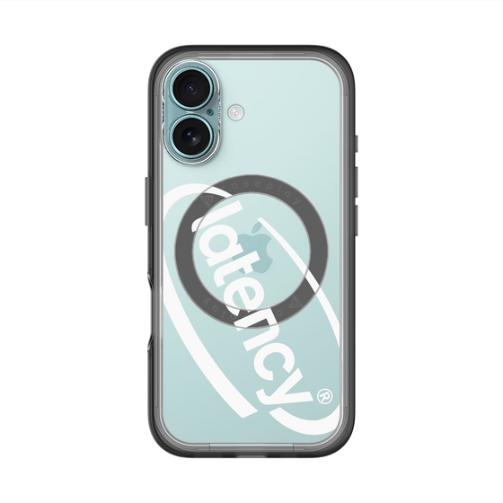 スリムプロテクションプレミアムケース with MagSafe［ LATENCY - Circle logo - Clear ］