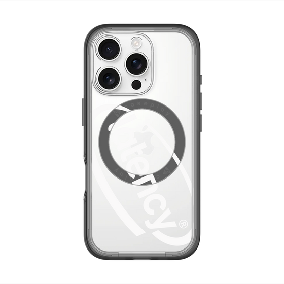 スリムプロテクションプレミアムケース with MagSafe［ LATENCY - Circle logo - Clear ］