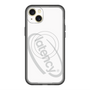 スリムプロテクションプレミアムケース with MagSafe［ LATENCY - Circle logo - White ］