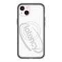 スリムプロテクションプレミアムケース with MagSafe［ LATENCY - Circle logo - White ］