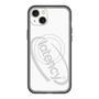 スリムプロテクションプレミアムケース with MagSafe［ LATENCY - Circle logo - White ］